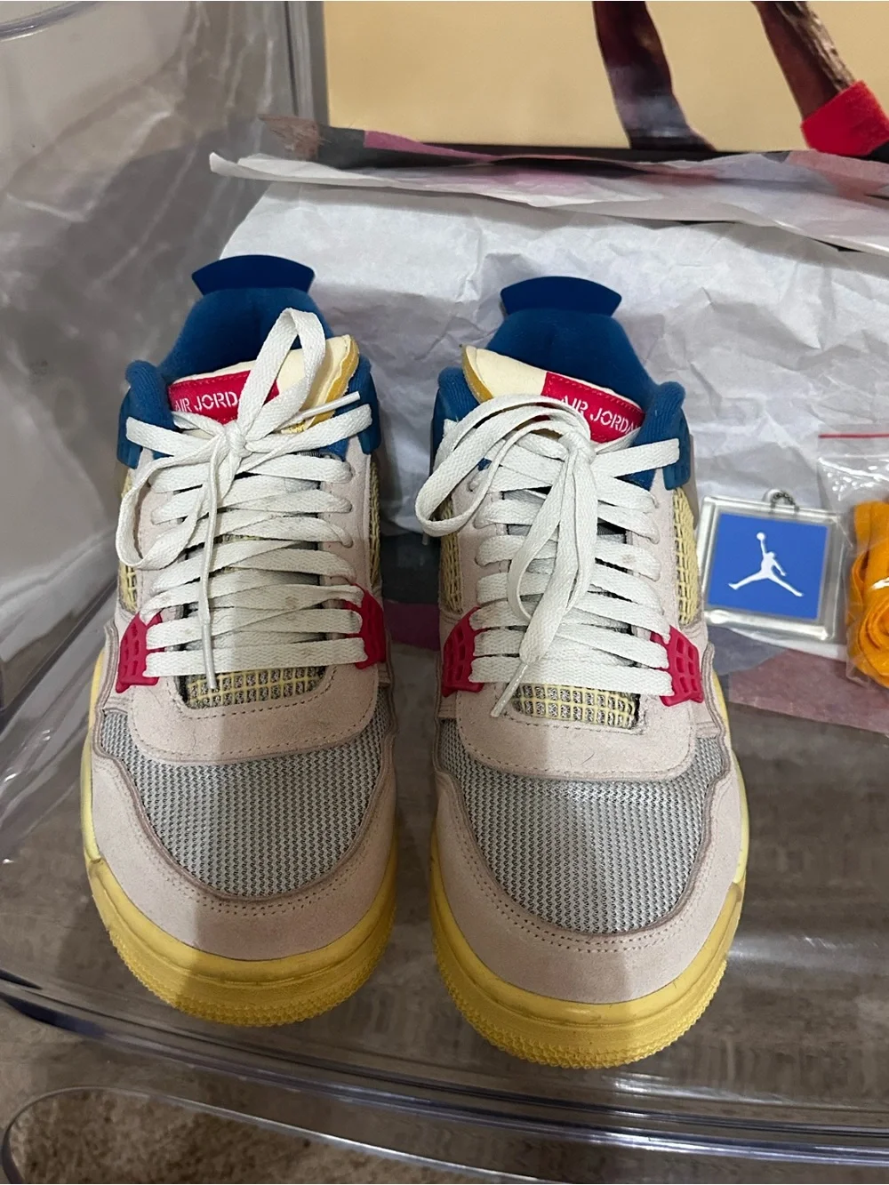 Air Jordan 4 Union LA Guava Ice 2020 Size 9.5 Used Rare Retro Authentic Pink